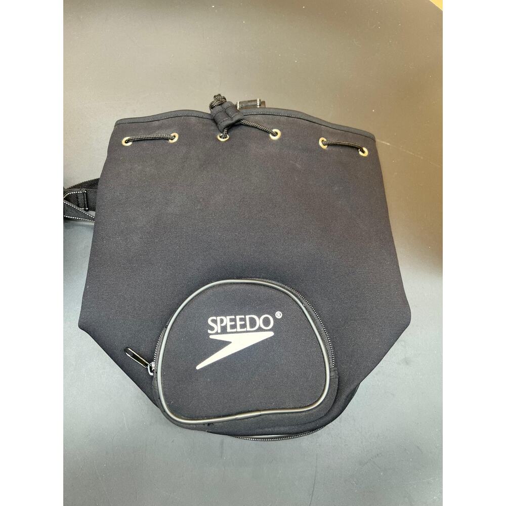 Speedo Black Sling Bag Beach Water Sports Unisex